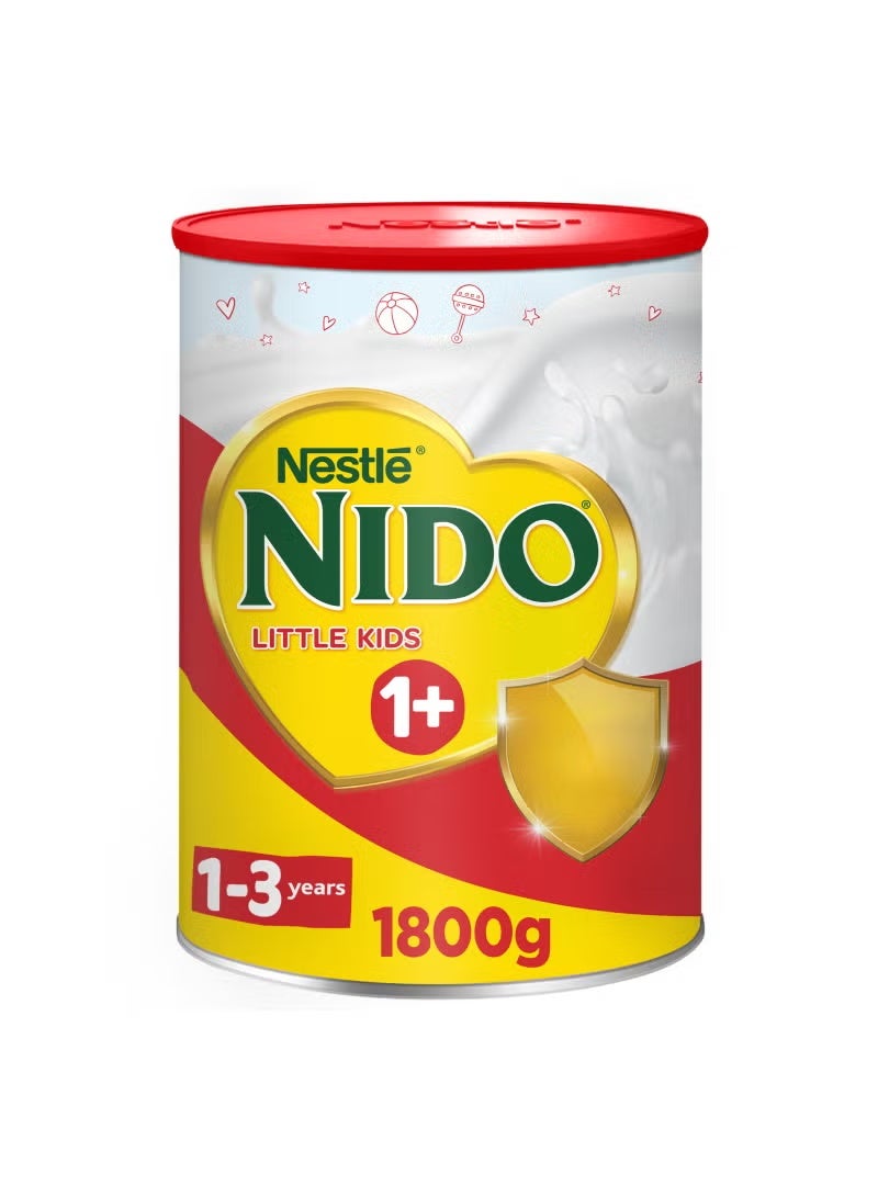 حليب نيدو للأطفال الصغار من عمر سنة إلى 3 سنوات، 1800 غرام